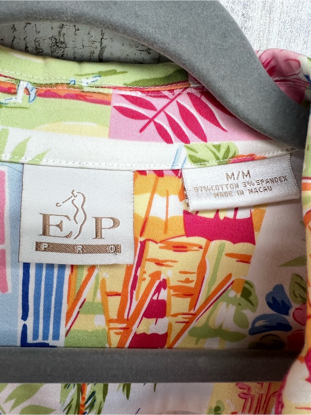 EP Pro Tropical Golf Print Light weight Full Zip Womens Jacket Size Medium - Picture 2 of 6